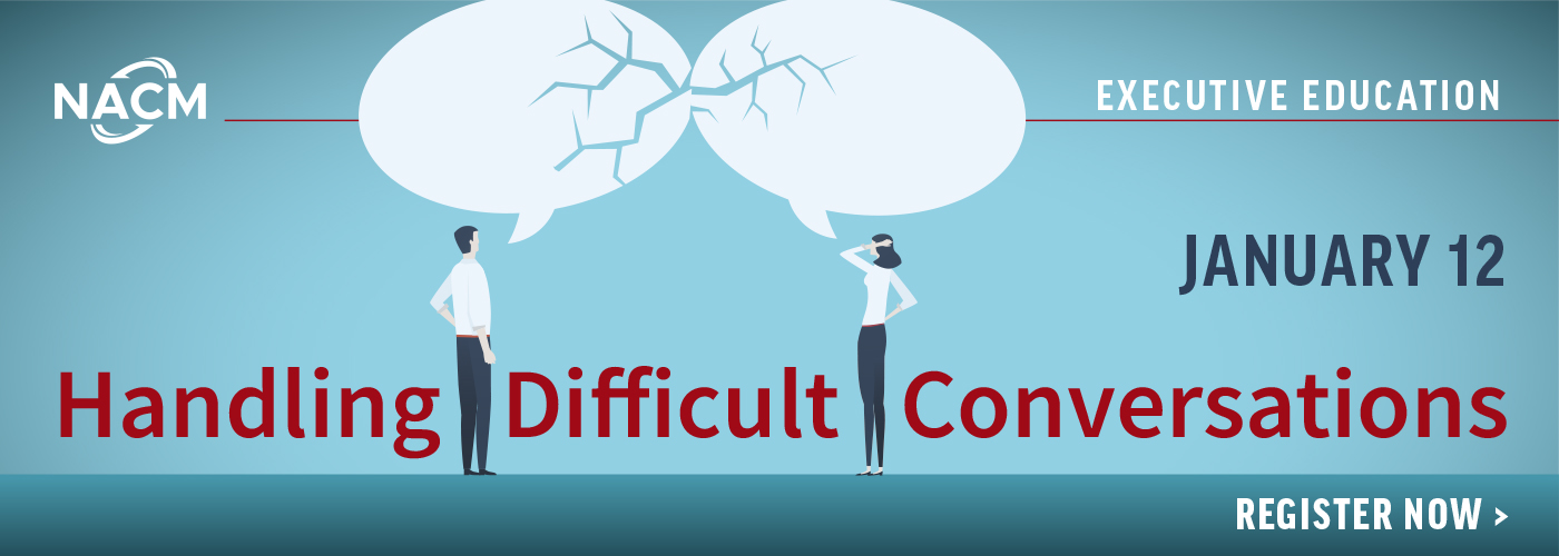 Handling Difficult Conversations - Webinar - january 12. Register Now.